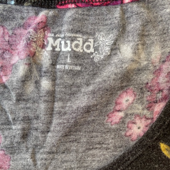 Floral Print Asymmetrical Shark Hem Sleeveless Top - Picture 5 of 5